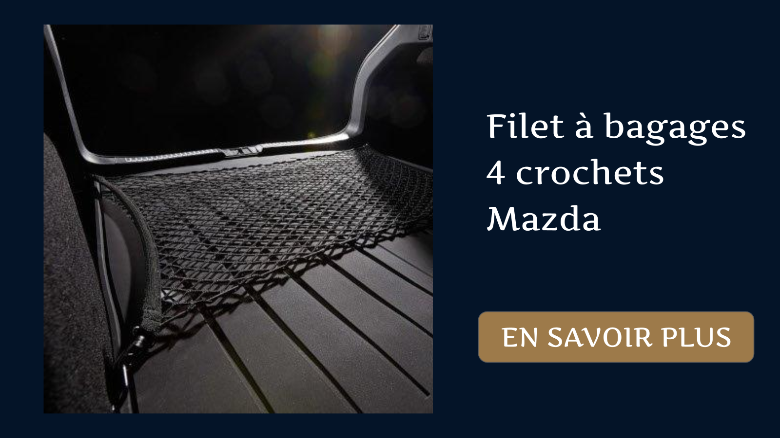 Filet à bagages 4 crochets Mazda